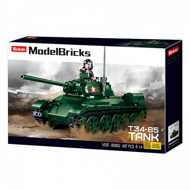 Sluban T34/85 Tank Building Set