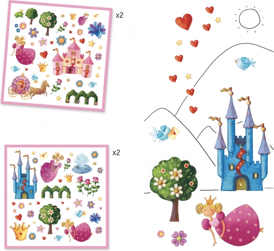 Autocollants Princesse DJECO