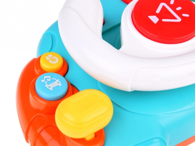 Interactive Sensory Steering Wheel for Kids with Light and Sound