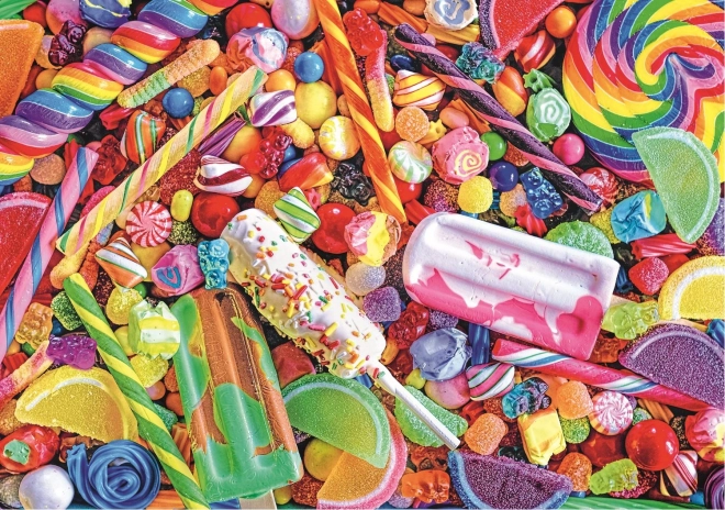 Trefl Puzzle Color Splash: Lollipops and Sweets 1000 Pieces