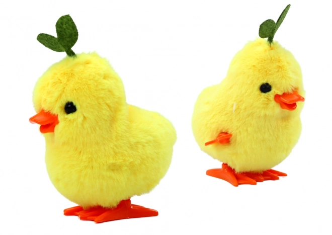 Wind-Up Jumping Yellow Chick Toy