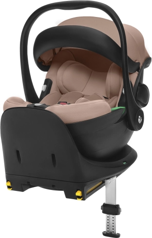 Autostoeltje voor baby’s XM Plus i-Size Coral Pink met ISOFIX-basis