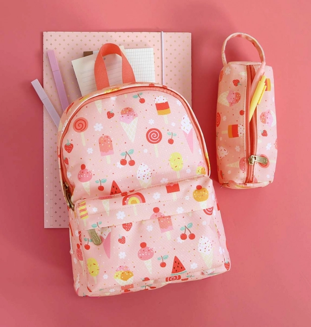 Ice Cream Printed Children's Backpack