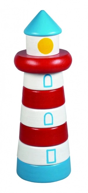 Wooden Stacking Lighthouse