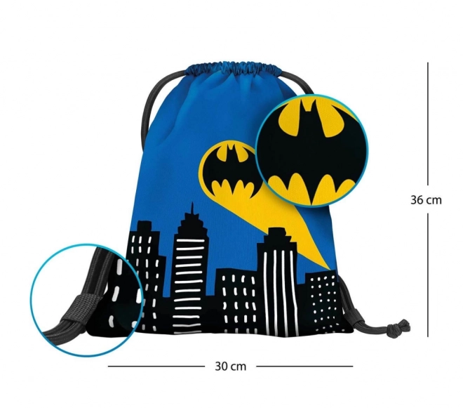 Batman Preschool Drawstring Bag Blue