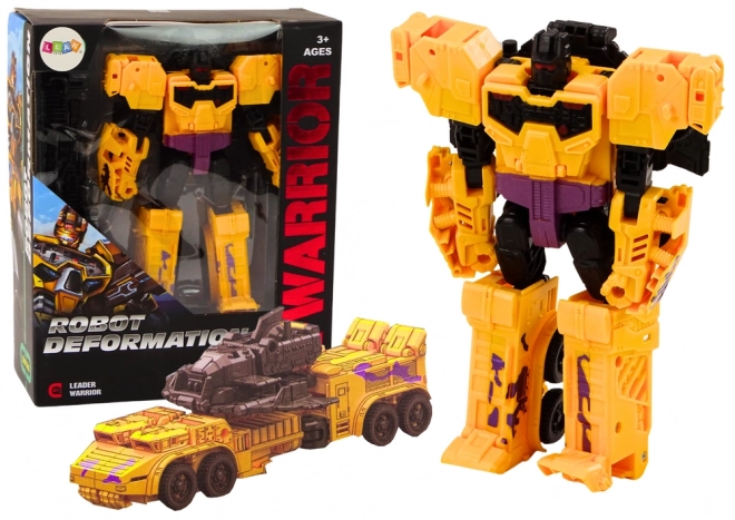 Transforming Yellow Robot Tank 2-in-1 X-Warrior