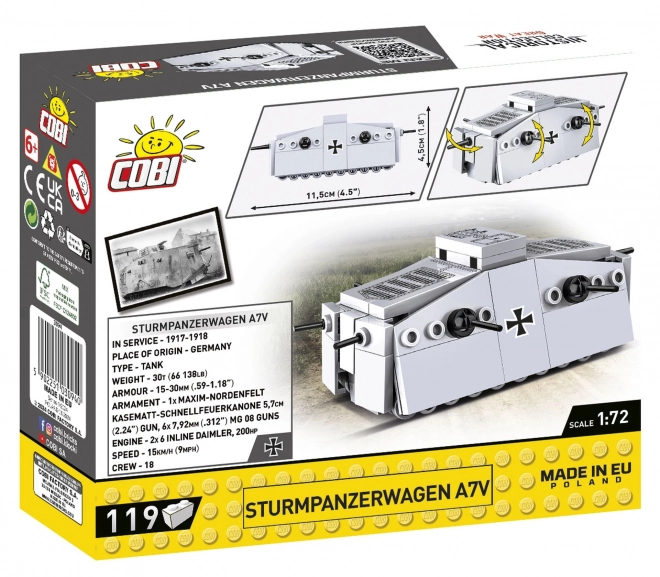 COBI Construction Blocks Sturmpanzerwagen A7V Model
