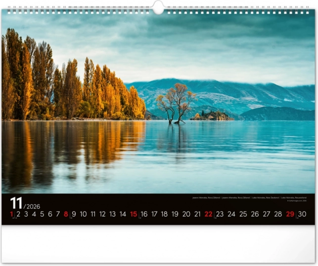 Calendrier Mural Paysages 2026