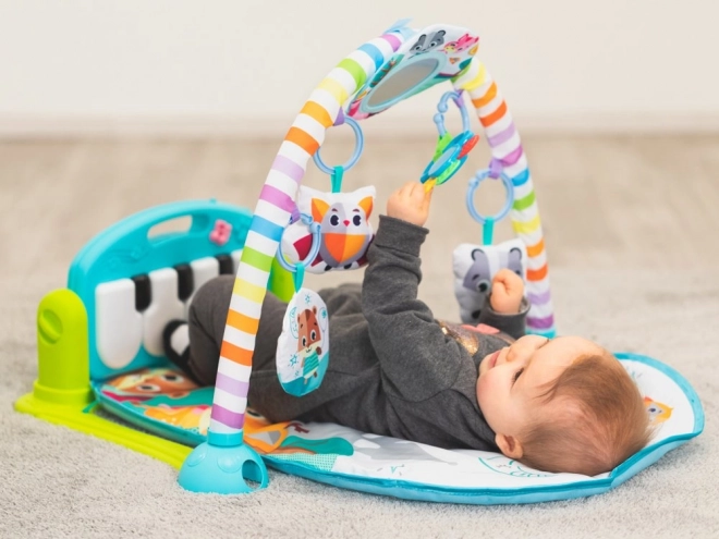 Baby Play Mat with Piano and Projector – red