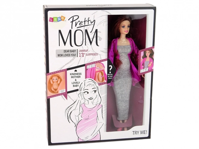 Pregnant Doll Playset with Accessories