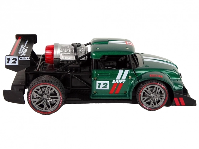 Remote Controlled Green Sport Car with Steam Effect