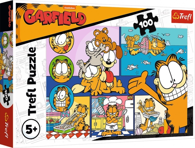 Trefl puzzle lenivý Garfield 100 dielikov