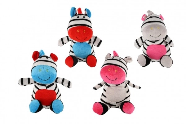 Colorful Plush Zebra Rattle