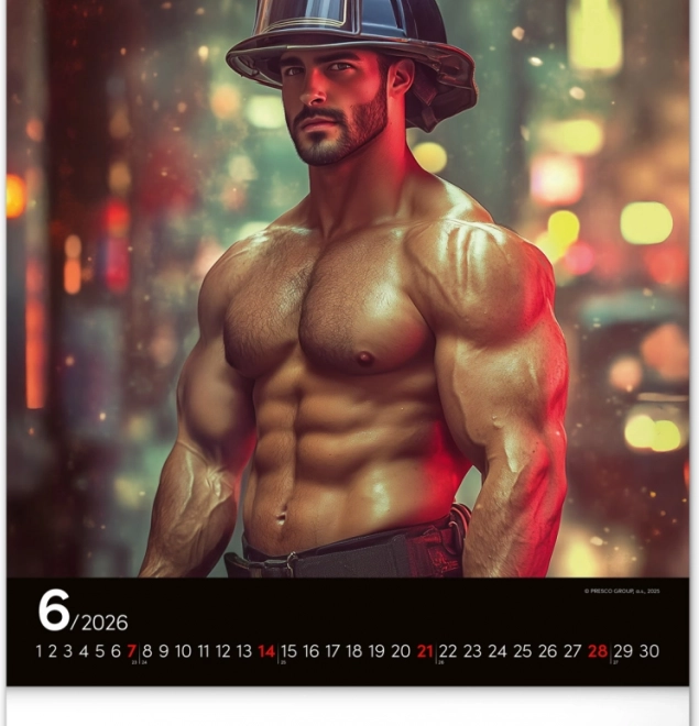 Wall Calendar Firefighters Dreamy 2026