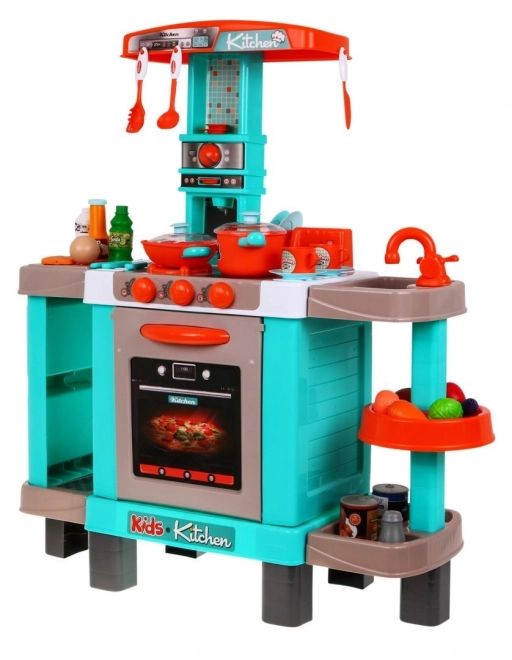 Large Interactive Kitchen Set for Children with Lights and Sounds