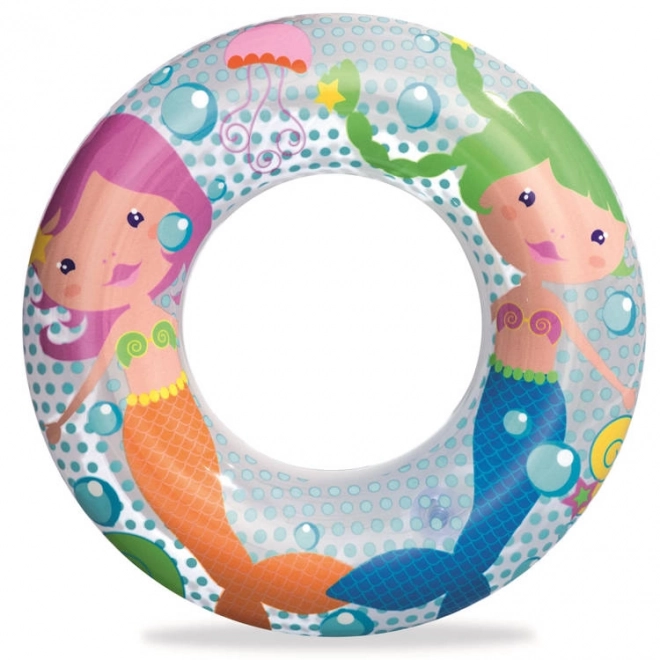 Kids Inflatable Dolphin Swim Ring – mermaid