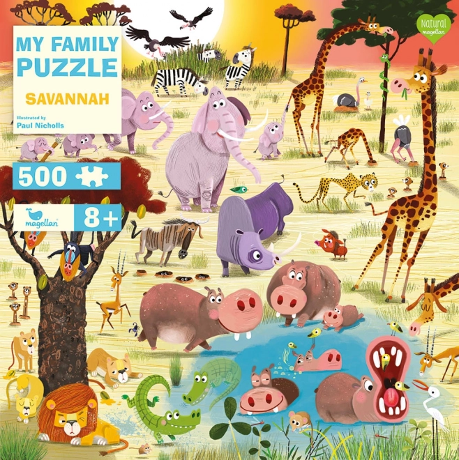 Magellan Family Puzzle Savanna 500 Pieces