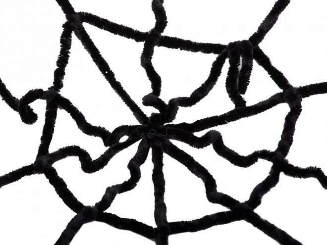 Large Black Halloween Spider Web Decoration