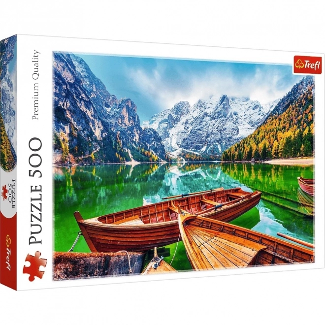 Jigsaw puzzle 500 db Braies-tó Olaszország