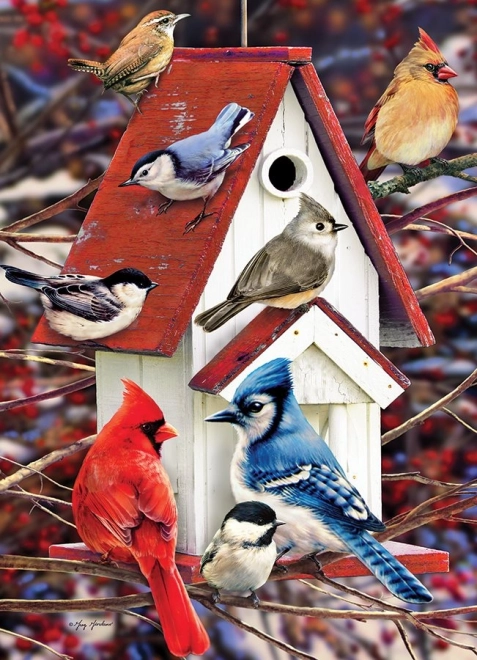 Winter Birdhouse Puzzle 500 Pieces