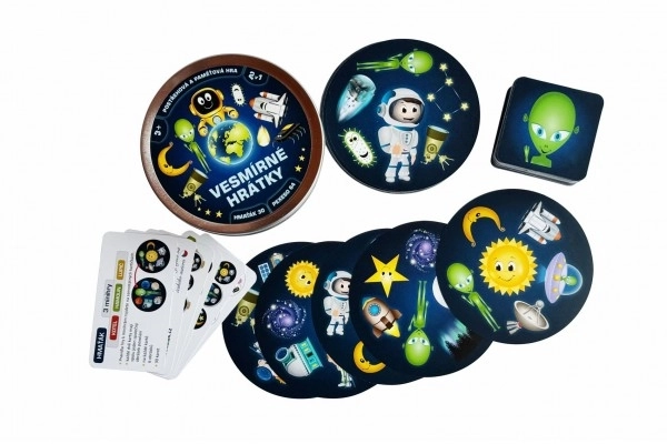 Space Fun 2-in-1 Card Game in Tin Box