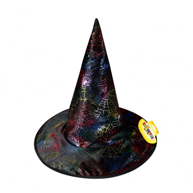 Witch Hat with Spider Web Design for Adults