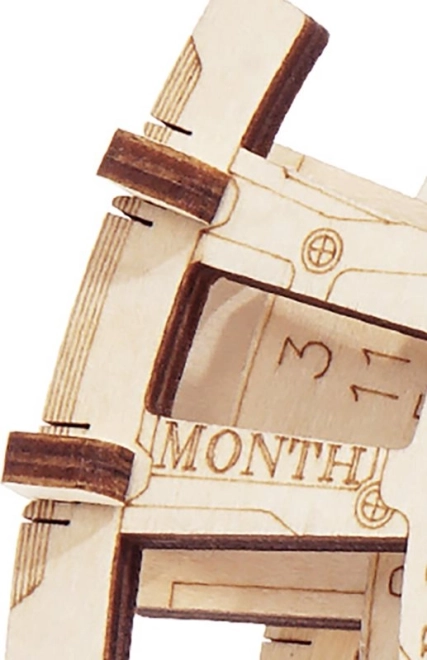 Wooden 3D Mechanical Calendar Puzzle