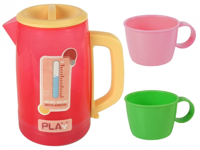 Electric Pink Toy Kettle with Lights and Sounds