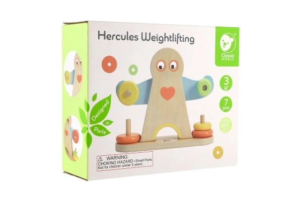 Wooden Puzzle Hercules Weights 7 Pieces