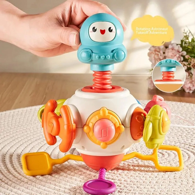 Cubo sensoriale Montessori 8 in 1 razzo spaziale
