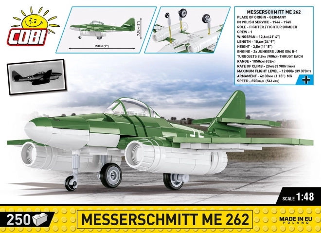 Messerschmitt Me 262 Jet Fighter Model - 1:48 Scale