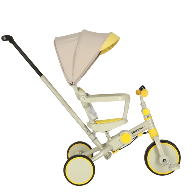 Yellow and Black Trike Fix V4 with Canopy – Yellow-grey