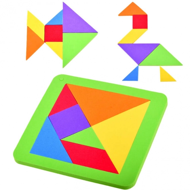 Colorful Foam Tangram Puzzle