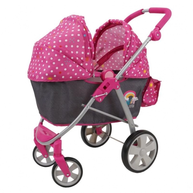 Sibling Doll Stroller - Polka Dot