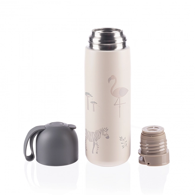 Vacuum Flask with Silicone Grip 400ml Safari