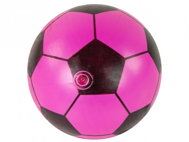 Large Lightweight Pink Black Rubber Ball