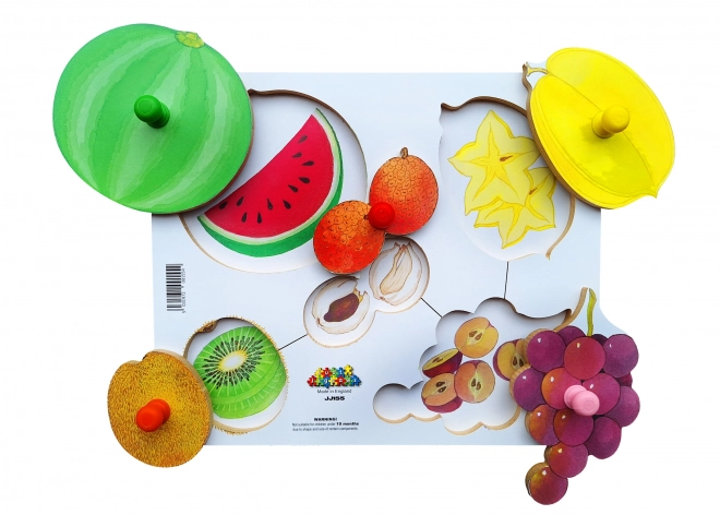 Just Jigsaws Wooden Puzzle - Slicing and Peeling Fruits