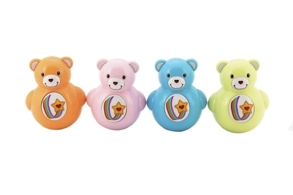 Squeaky Roly Poly Bear Toy