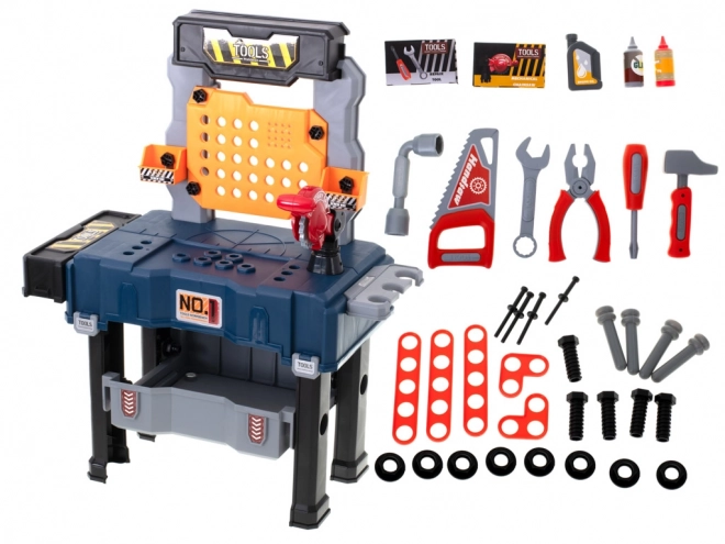 Children's Tool Workshop with Table and 65 Accessories