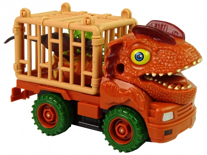 Orange Dinosaur Truck Toy with Screwdriver Set