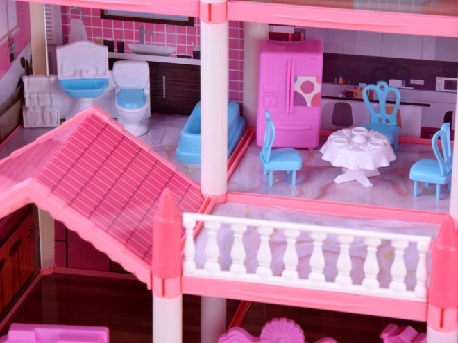 Luxury Dollhouse with Furniture Set