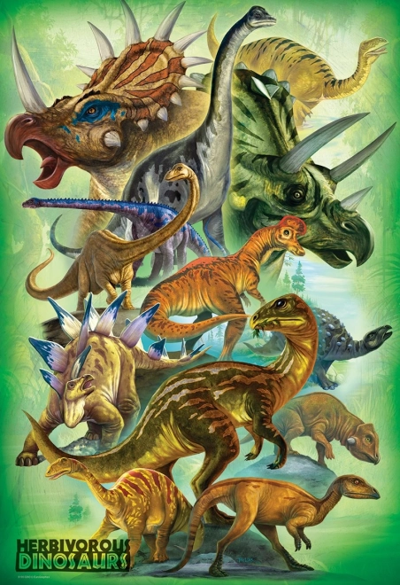 Herbivorous Dinosaurs Puzzle by Eurographics