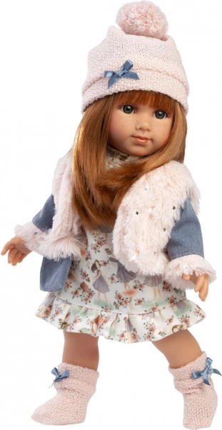 Realistic Doll with Soft Fabric Body 35 cm Llorens NICOLE