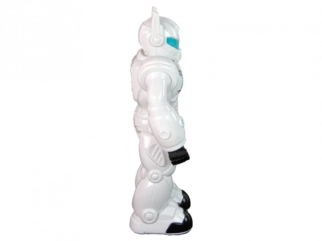 Interactive Robot with Sound and Lights in White