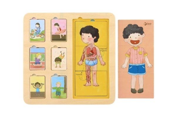 Wooden Human Body Puzzle