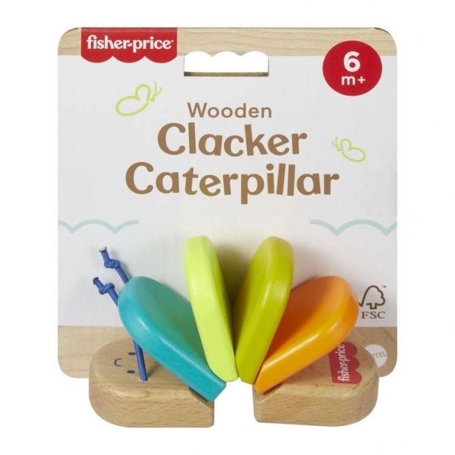 Fisher-Price fa csörgő hernyó