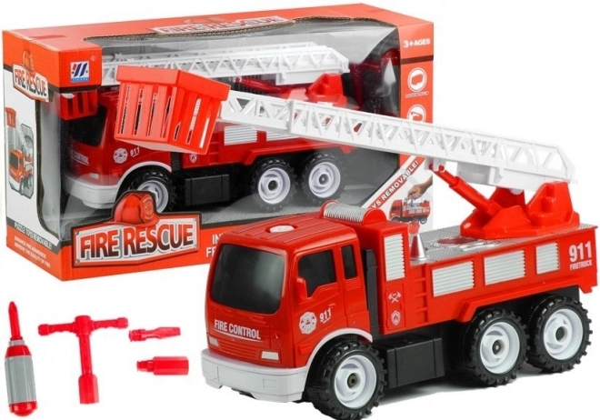 Fire Truck with Ladder and Tools