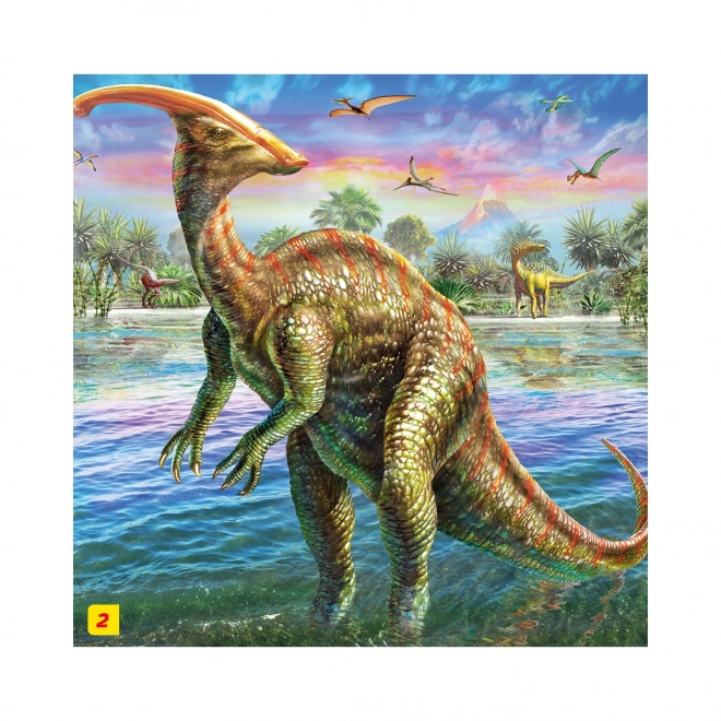 Dinosaur Puzzle with Figurine: Tyrannosaurus Rex 60 Pieces