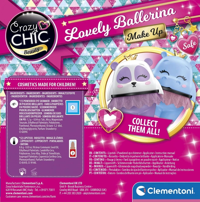 Clementoni Crazy Chic Lovely Ballerina Makeup Set