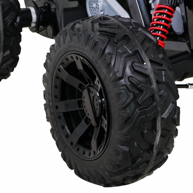 Quad Lucky Seven on battery black + EVA wheels + slow start + LED + MP3 USB